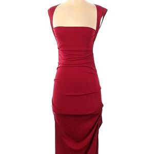 Nicole Miller Red Sleeveless Dress Sz 0 Petite